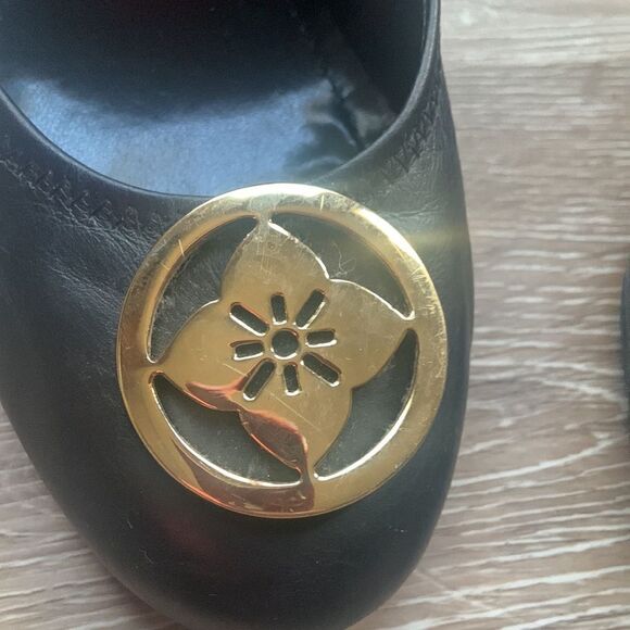 Bcbg generation black wedge heels size 8 1/2 GUC ❤️ - Picture 2 of 16